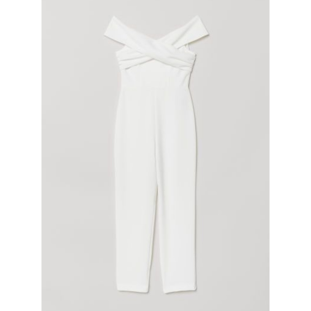 Off-the-shoulder jumpsuit